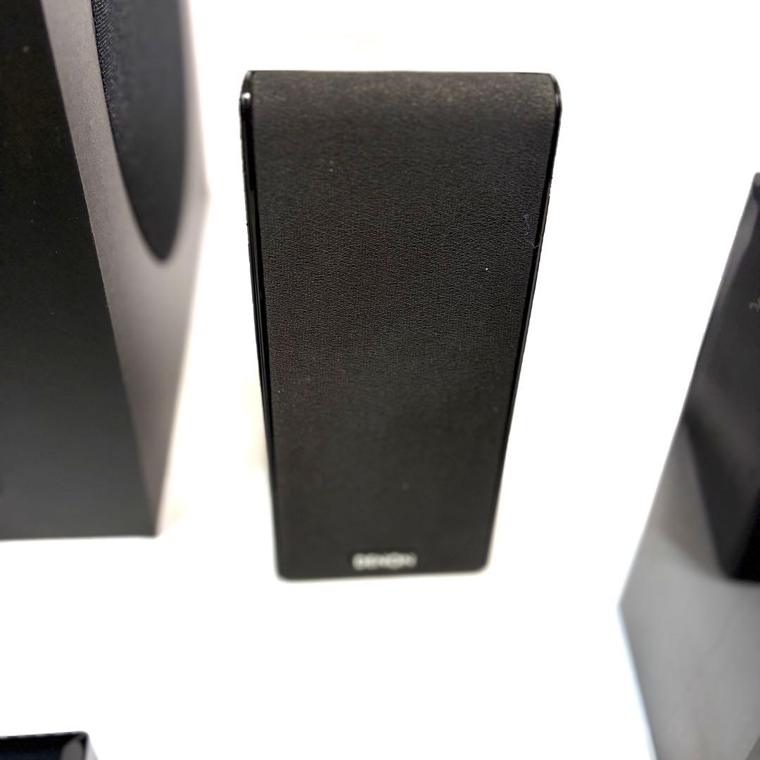 DENON 5.1ch サラウンドスピーカーセット　ピアノブラック塗装