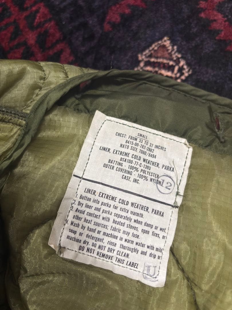 美品　m65 フィッシュテールパーカー　米軍　実物 sサイズ　フルセット