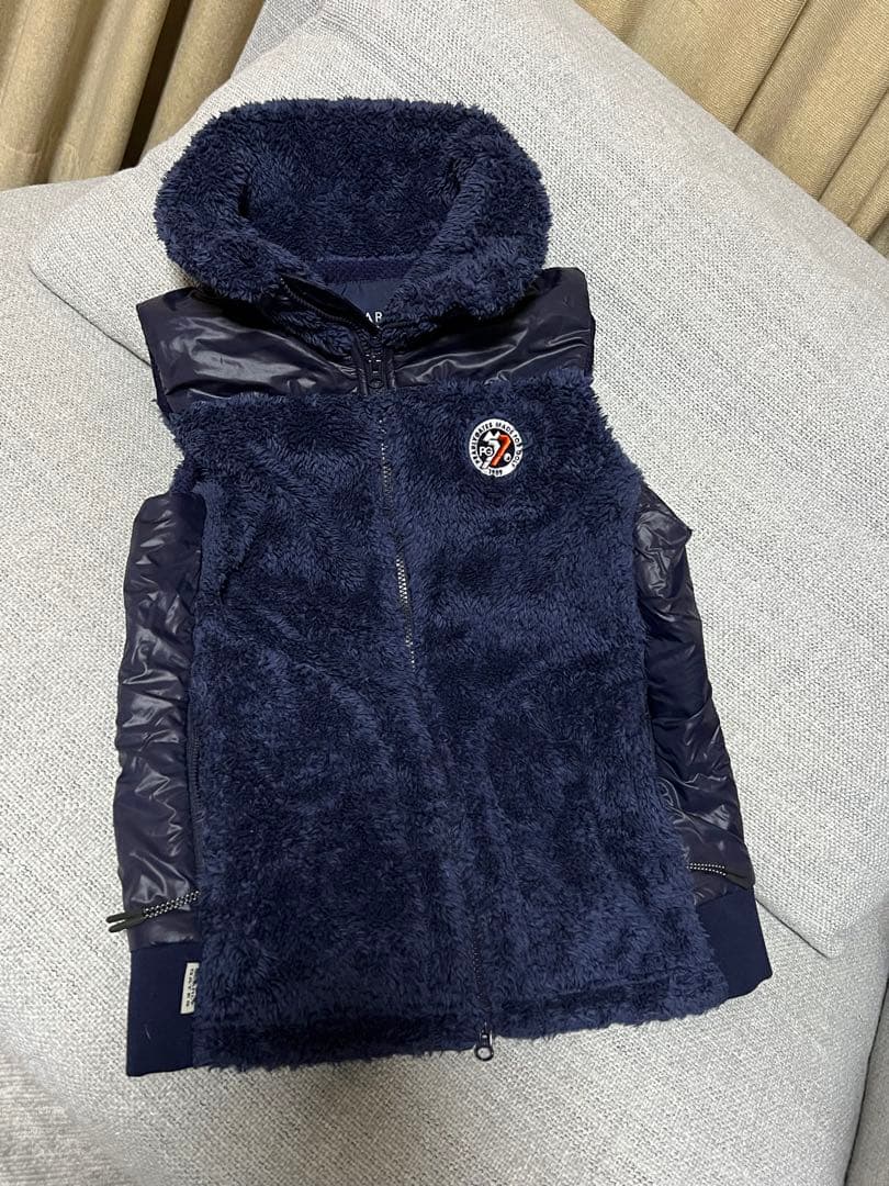 PEARLY GATES フリースベスト ネイビー　0