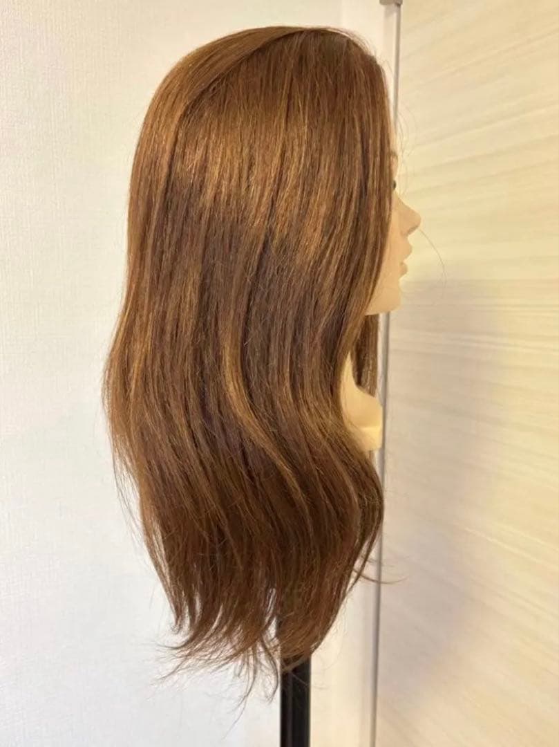 ブラウンロング　ウィッグ　　中古美品