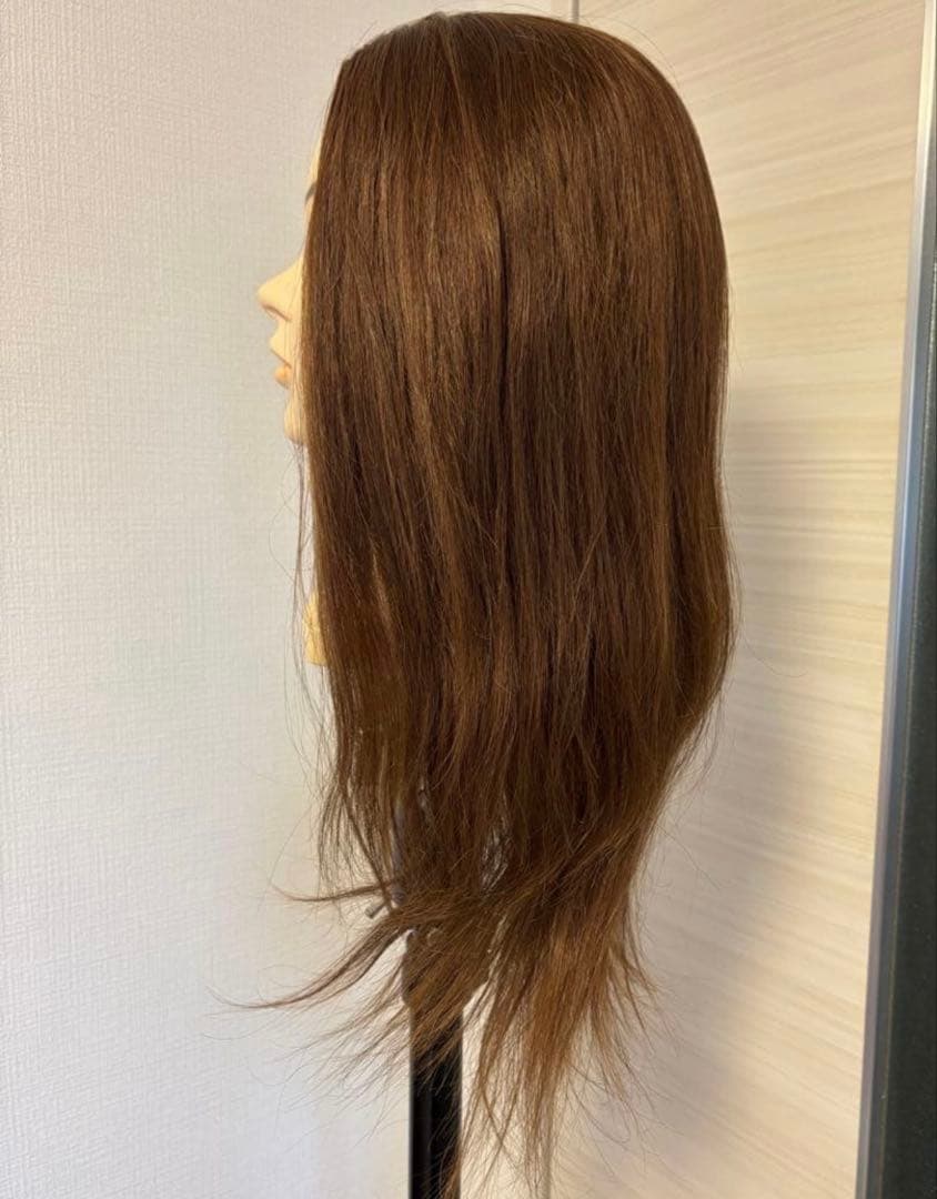 ブラウンロング　ウィッグ　　中古美品