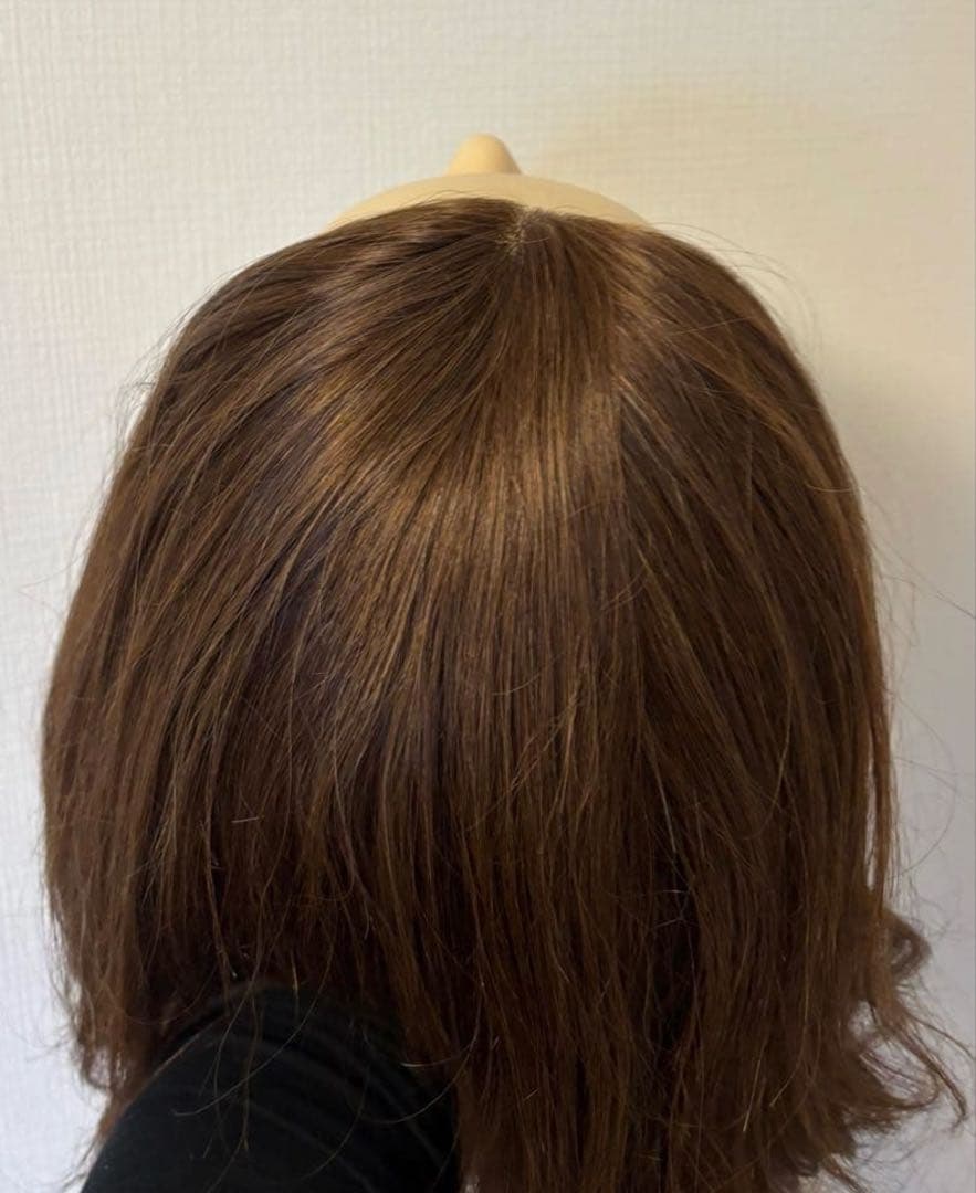 ブラウンロング　ウィッグ　　中古美品