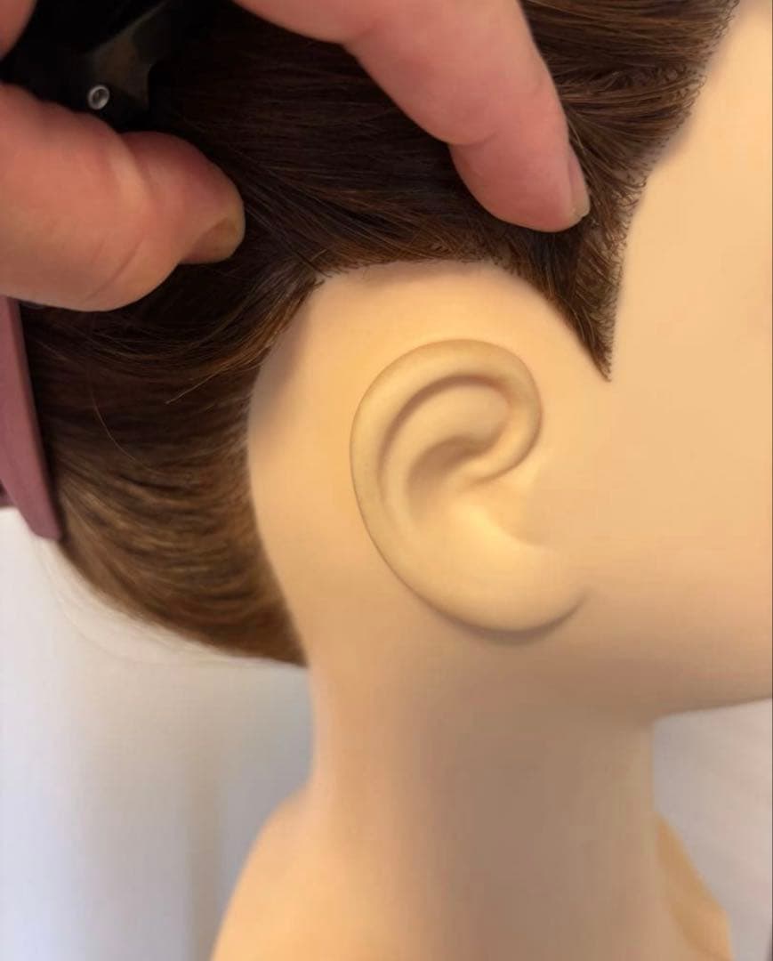 ブラウンロング　ウィッグ　　中古美品