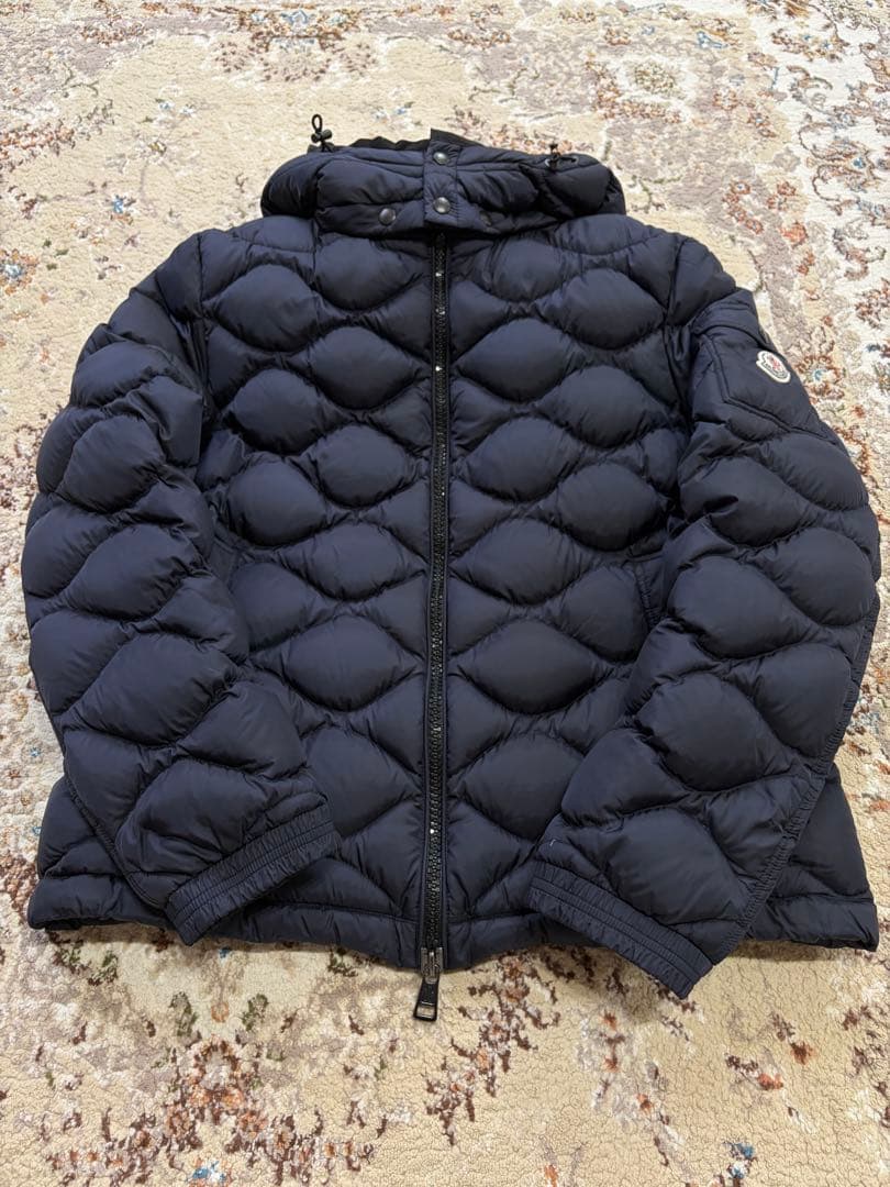 モンクレール モランデレス ダウンジャケット キルティング ネイビー サイズ5