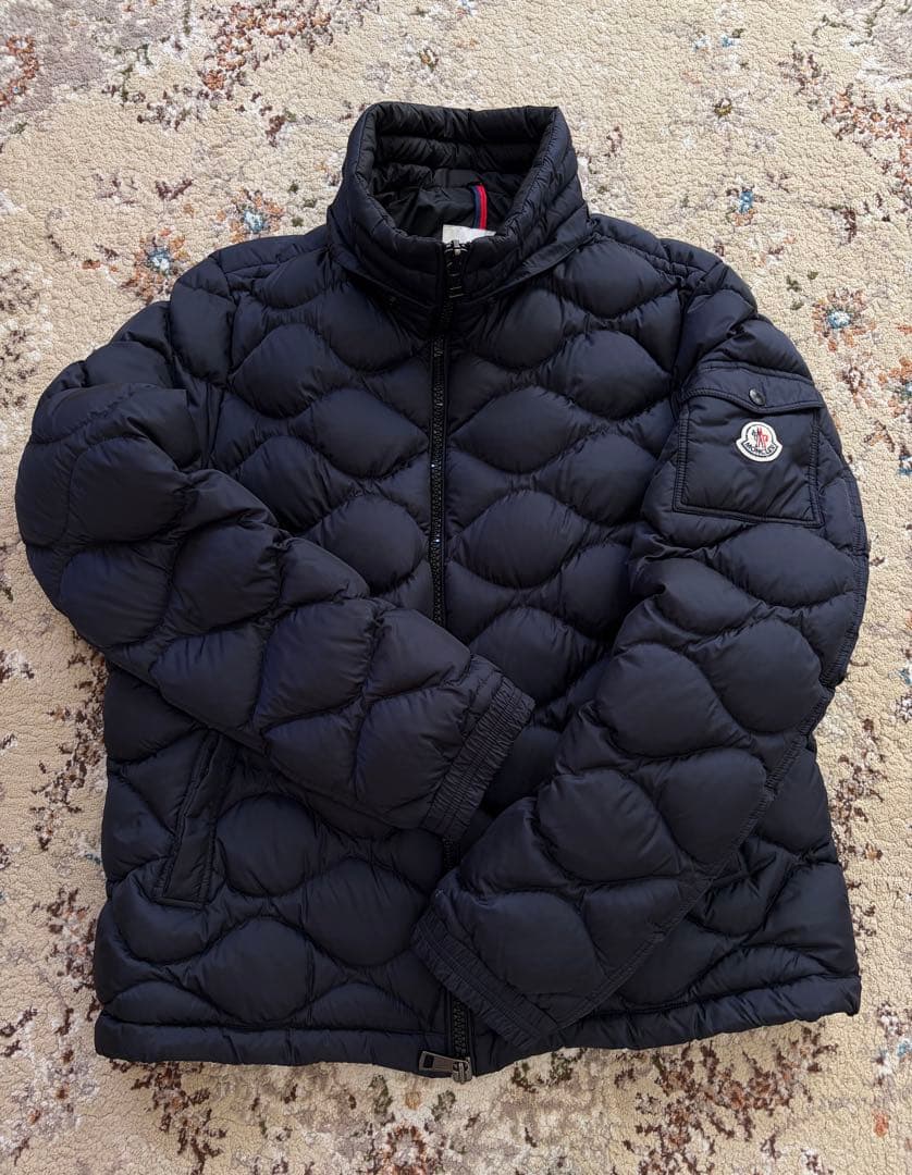 モンクレール モランデレス ダウンジャケット キルティング ネイビー サイズ5