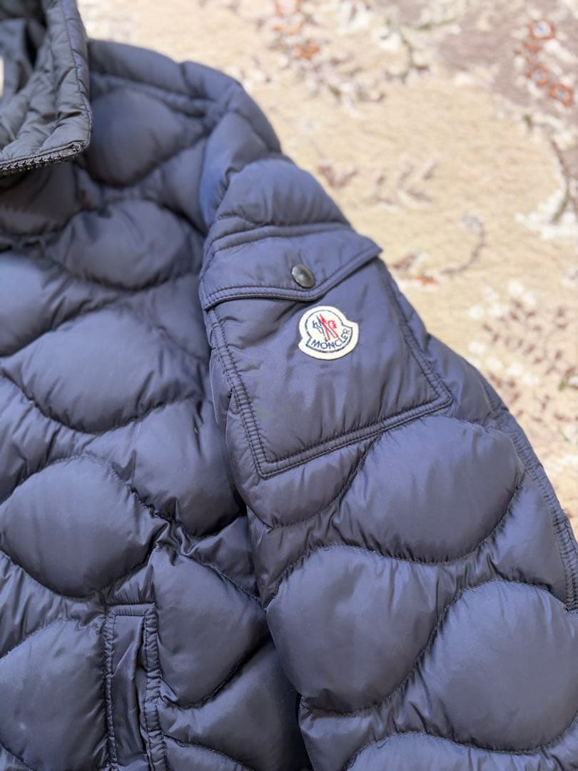 モンクレール モランデレス ダウンジャケット キルティング ネイビー サイズ5