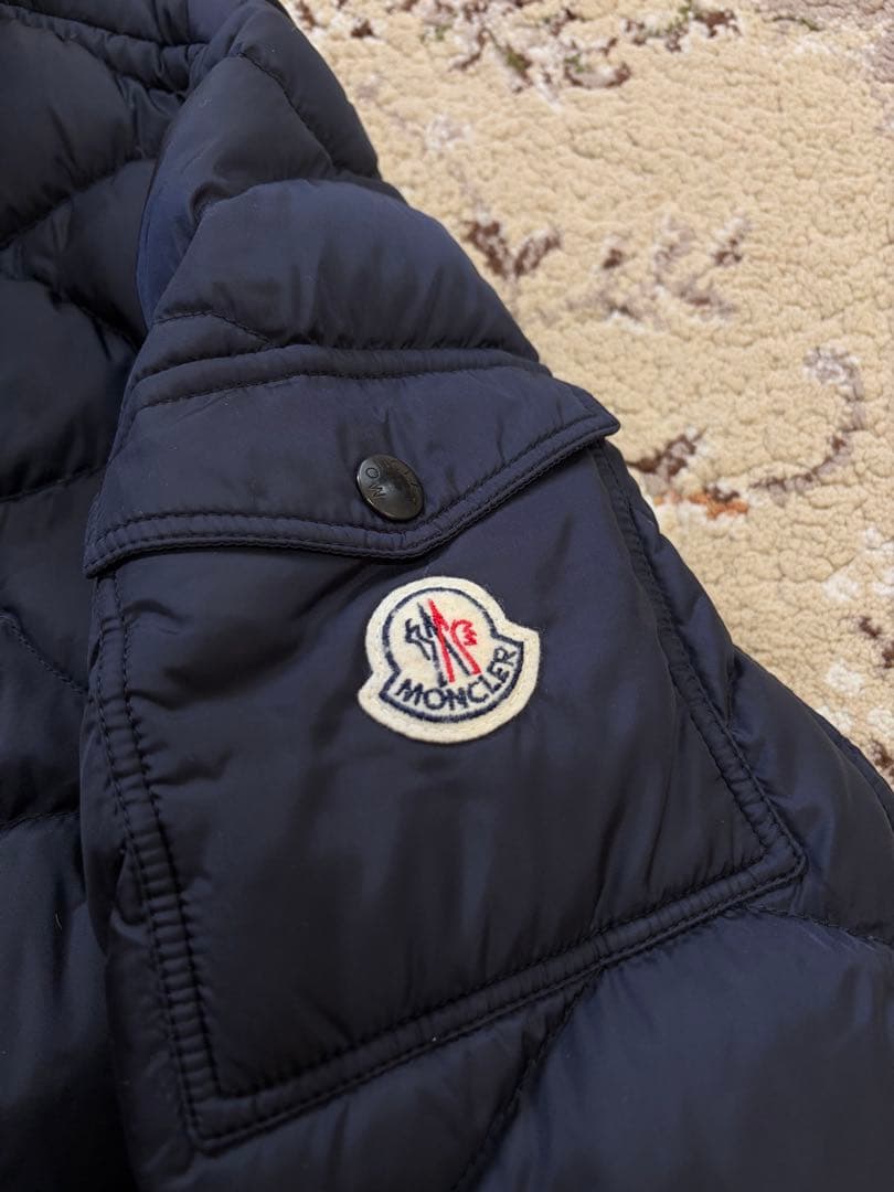 モンクレール モランデレス ダウンジャケット キルティング ネイビー サイズ5