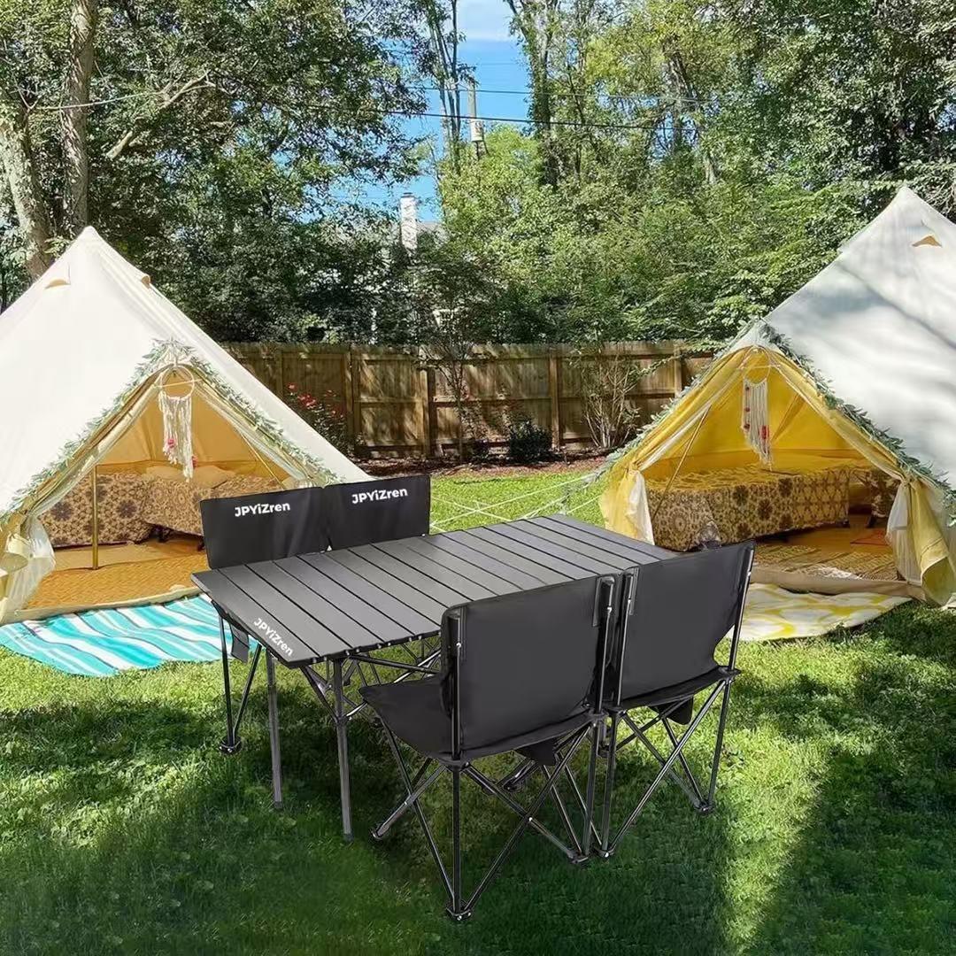 アウトドア テーブル チェア 5点セット アルミテーブル椅子 ピクニック ベンチ