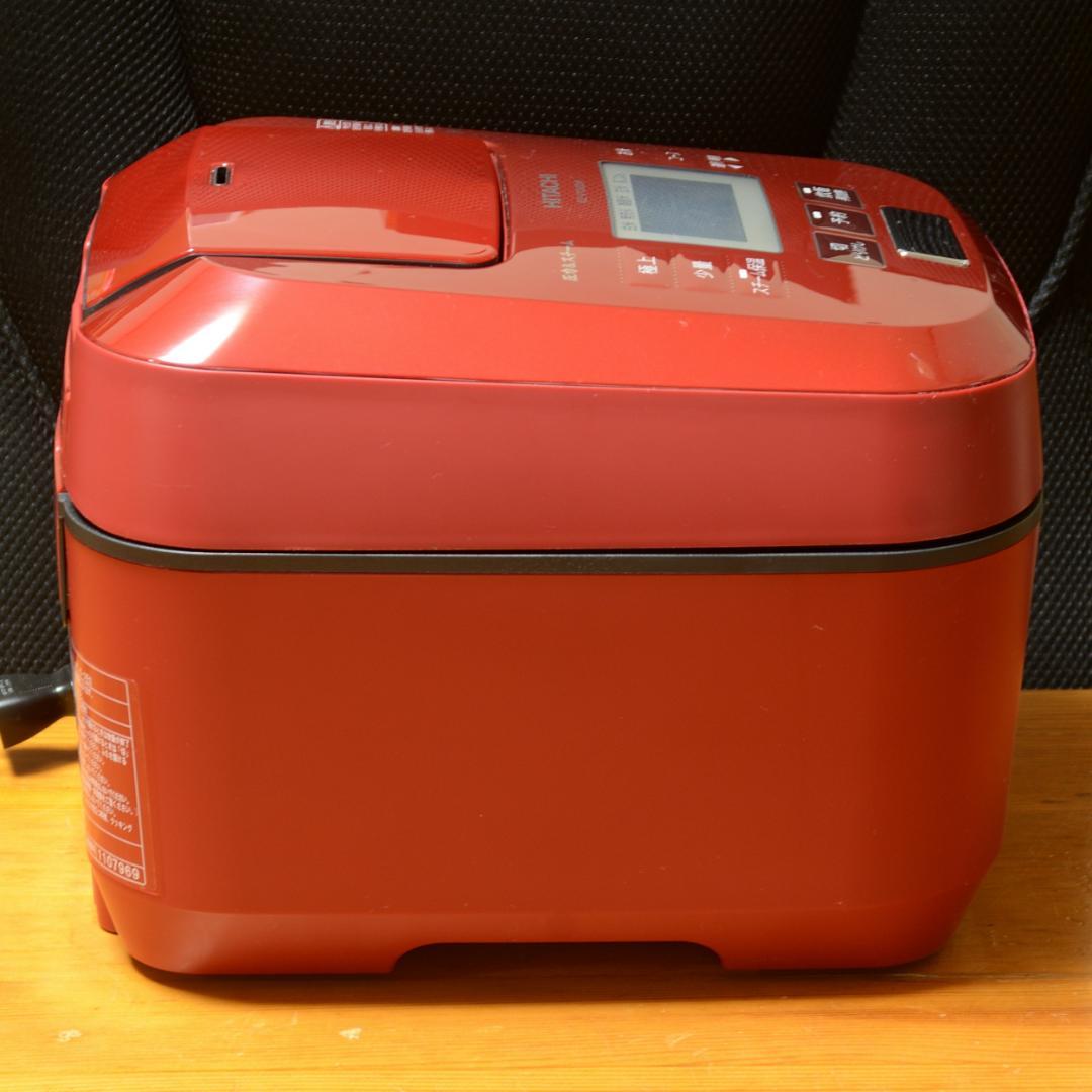 訳アリ　日立 5.5合 RZ-V100DM　炊飯器　圧力IH炊飯器　赤　レッド