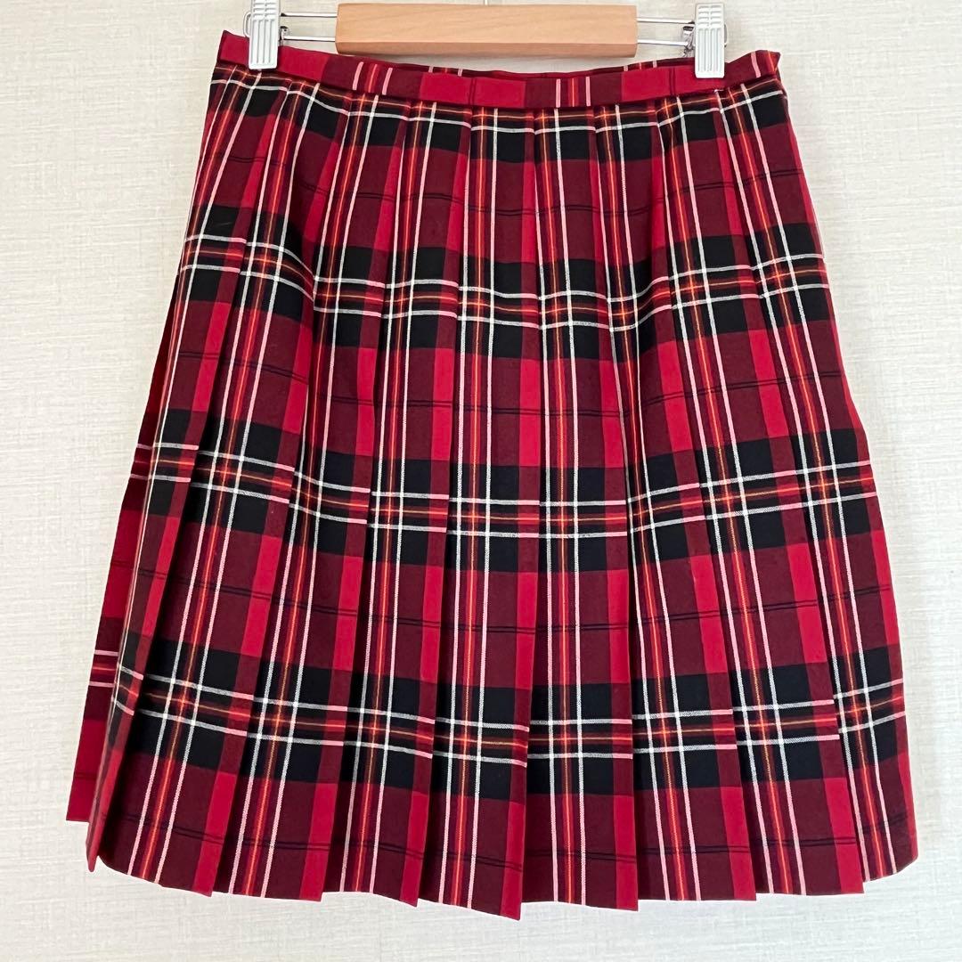 EASTBOY 紺ブレ ジャケット9号 チェックスカート11号　リボン　セット