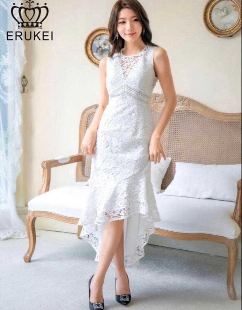 ERUKEI ひざ丈マーメイドドレス