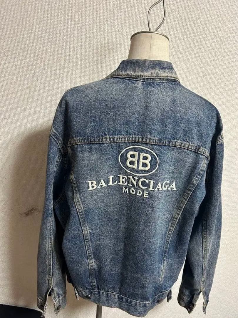 BALENCIAGA デニムジャケット バックプリント