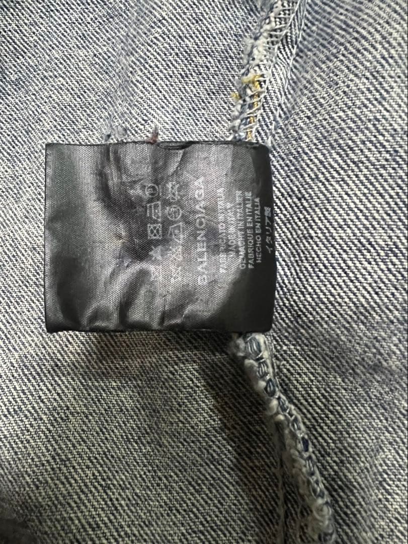 BALENCIAGA デニムジャケット バックプリント