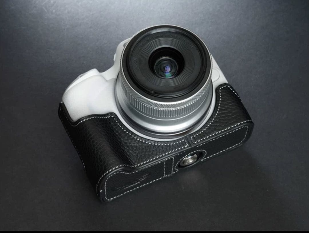 本革 新品 Canon キャノン EOS R50用 本革カメラケース ブラック
