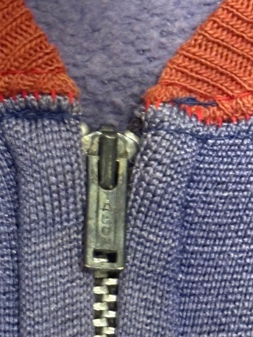 50s TOWNCRAFT ツートンフルジップスウェット