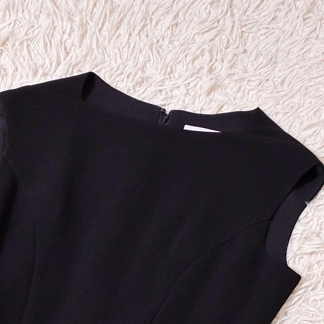 【美品】✨CELFORD ジャガードドッキングワンピース 38ブラック 完売