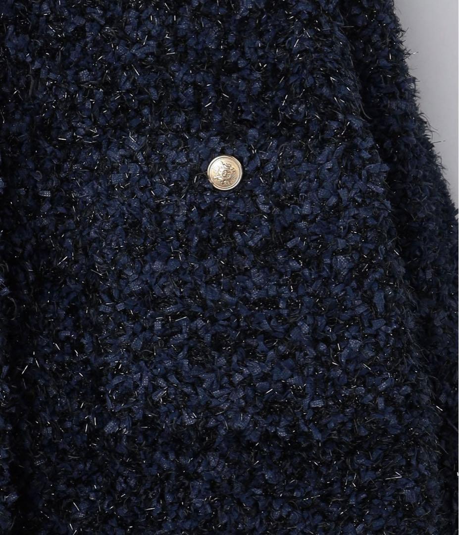 UNITED ARROWS ツイード　メタルボタン　カーディガン