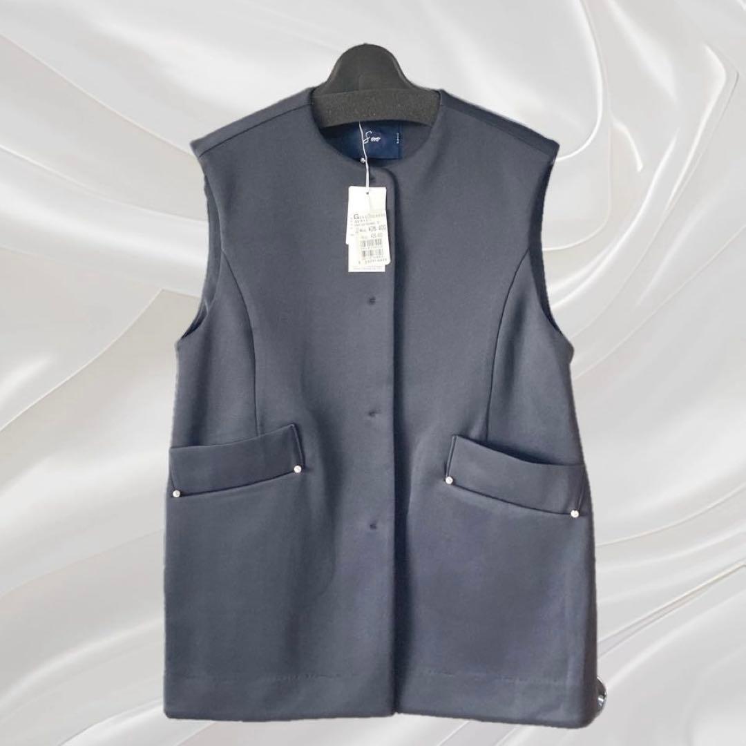 【新品タグ付き】　【SONO ソーノ】定価26400円　マシュマロチュニックジレ