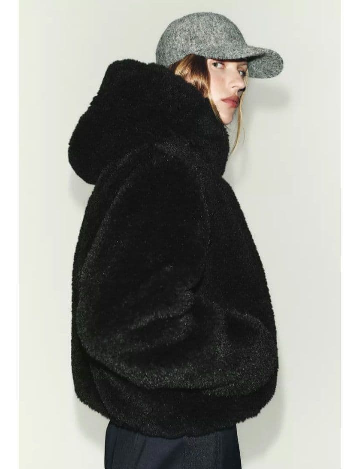 完売品 フード付き サーマルインサレーションボアアノラック S ブラック