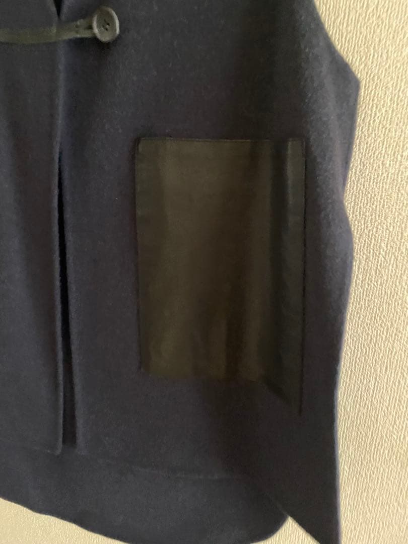 デプレ ライトダブルフェイスシャギー ノーカラージレ