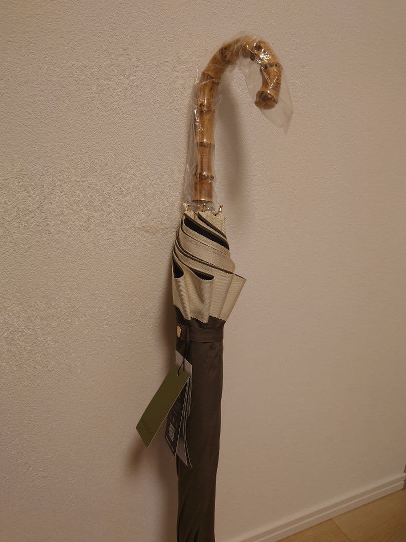 untule 日傘 長傘M バイカラー　ダークグレー/アイボリー