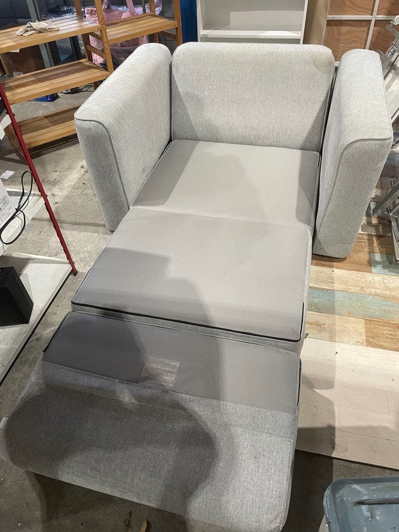 【岐阜六条直接引取歓迎】コアラマットレス ソファベッド　シングル　グレー