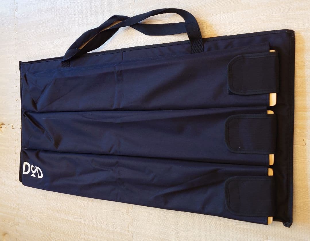 DOD テキーララック 3段セット メッシュ天板付 ブラック×ウッド＋専用バッグ