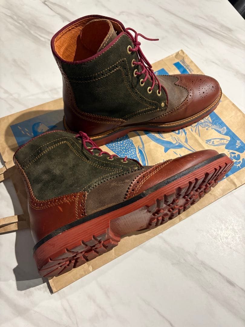 ダナー メダリオン ウイングチップ ワークブーツ D0021 ブラウン