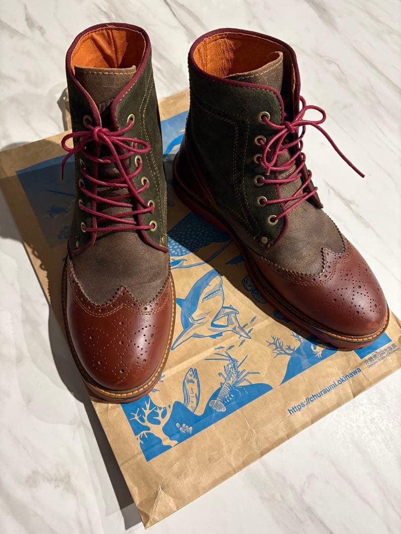 ダナー メダリオン ウイングチップ ワークブーツ D0021 ブラウン