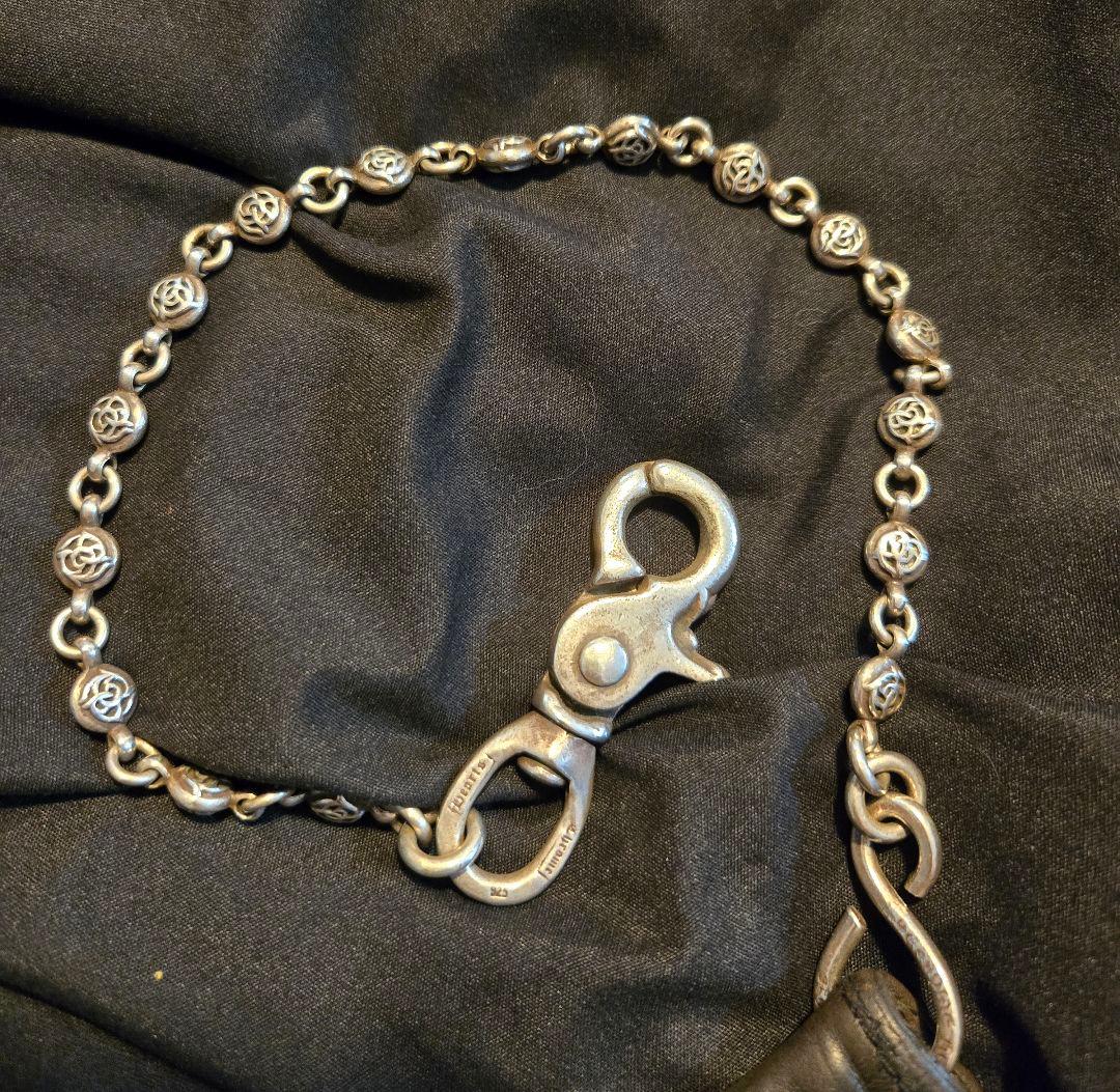 稀少 クロームハーツ SHORT-Sフラワーボールウォレットチェーン