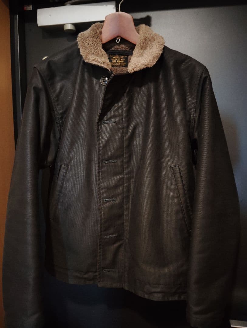 RADIALL U.S.NAVY アルパカウールボア N-1 デッキジャケット