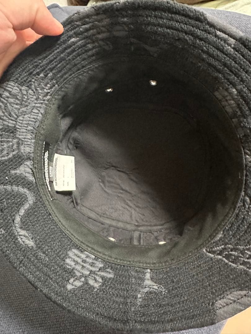 NEIGHBORHOOD ネイバーフッド 23AWジャガード柄バケットハットBK