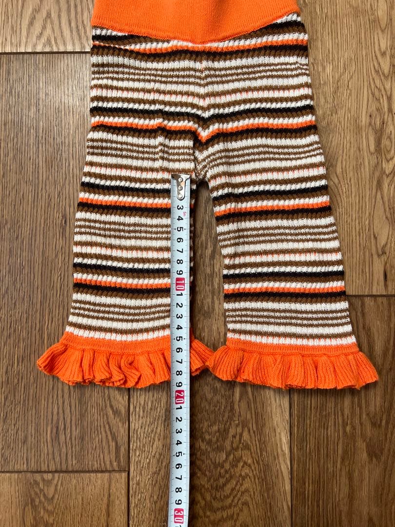 misha&puff ストライプ フリルパンツ 12-18m