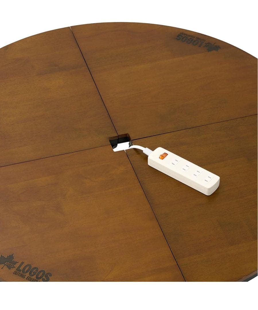 《在庫切れ品》ロゴス(LOGOS) アイアンウッドテーブル・ラウンド