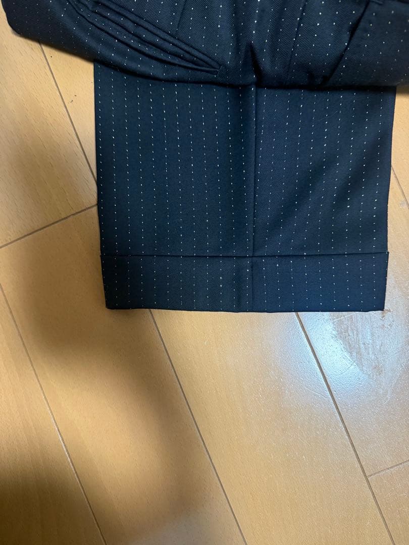 ワコマリア　DORMEUIL スラックス　sサイズ　金ラメ　ストライプ