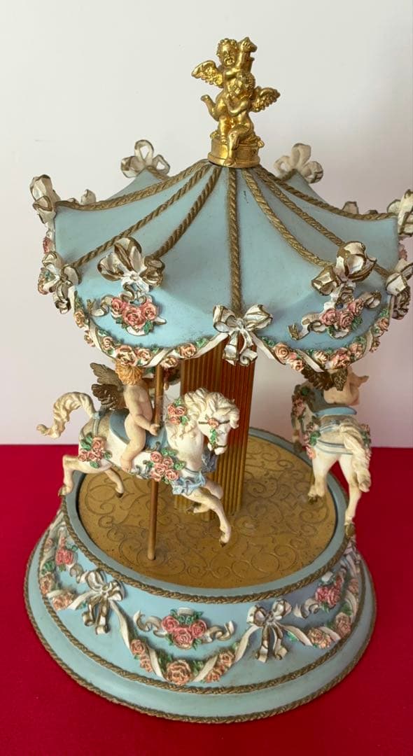 【ビンテージ 】フランクリンミント カルーセルオルゴール 天使
