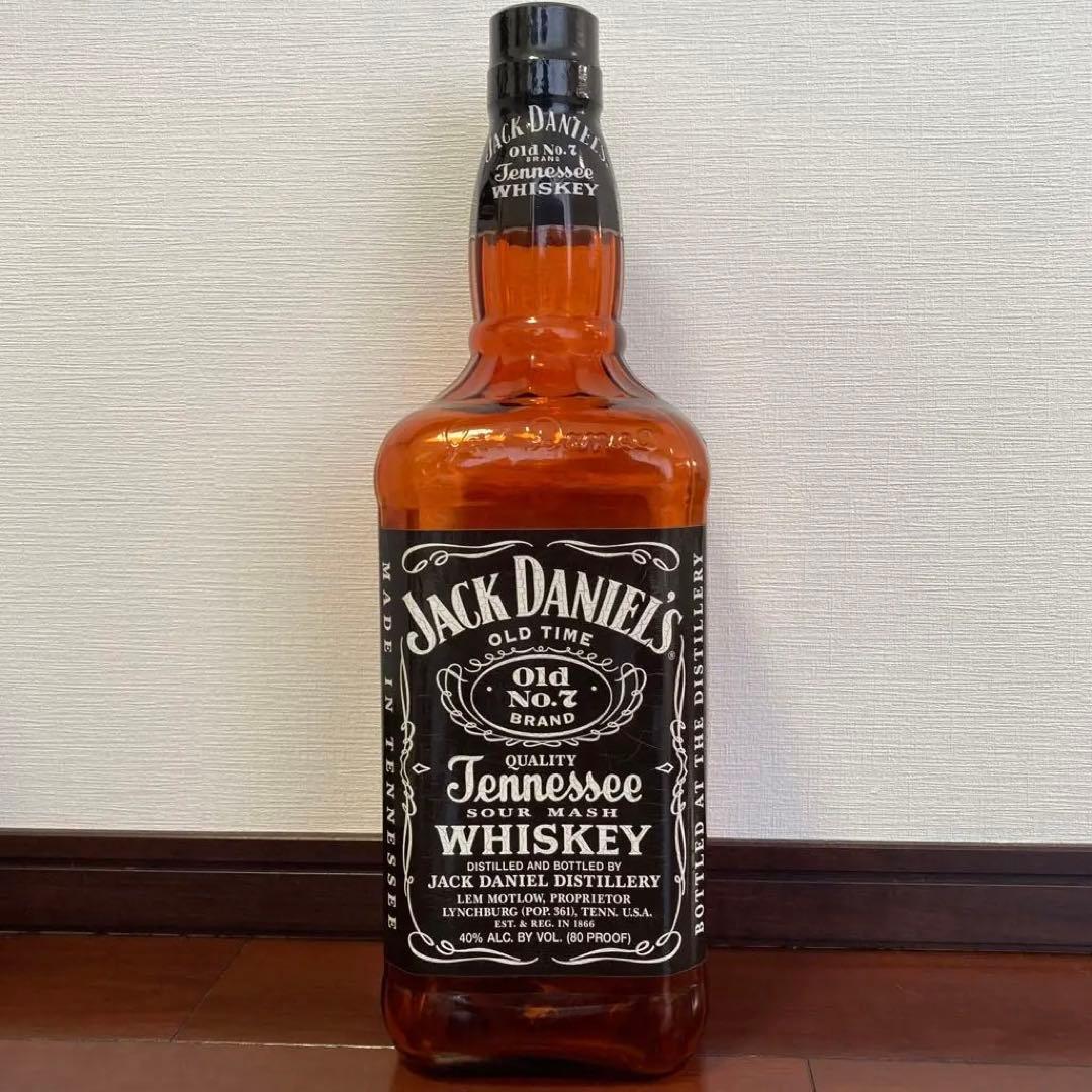 【最後の1本】ジャックダニエル　超巨大　超特大　ボトルディスプレイ　ガラス製