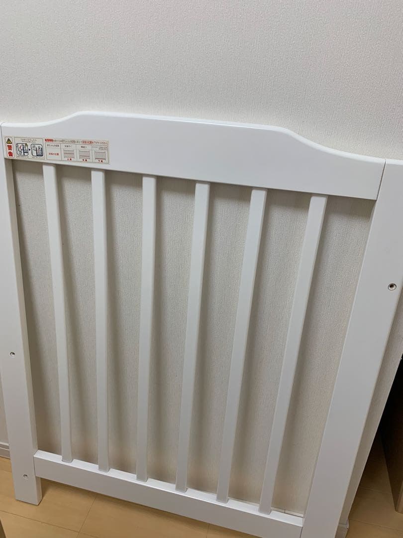 【清掃・除菌済み】KATOJI カトージベビーベット　白　ホワイト　 ハイタイプ