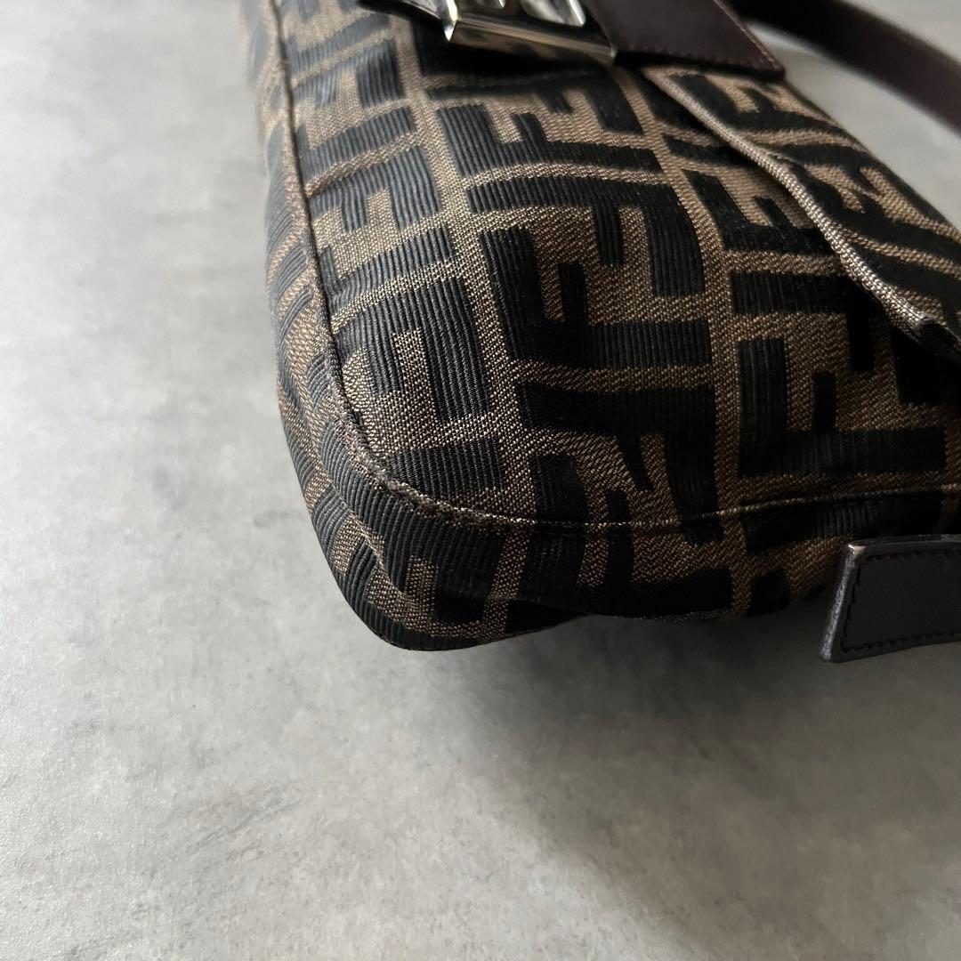 【美品】 フェンディ FENDI ズッカ マンマバケット バッグ ワンショルダー