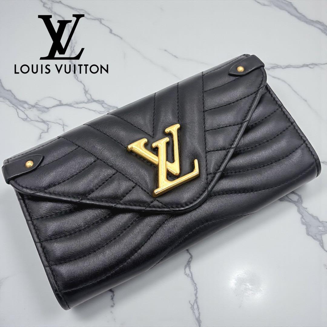 ルイヴィトン ニューウェーブ レザー 長財布　M63298 ブラック
