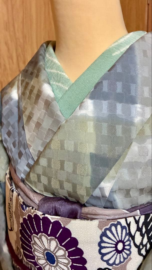 ◆着物　正絹　小紋　丈長め　　　　　　今月のお勧め♪