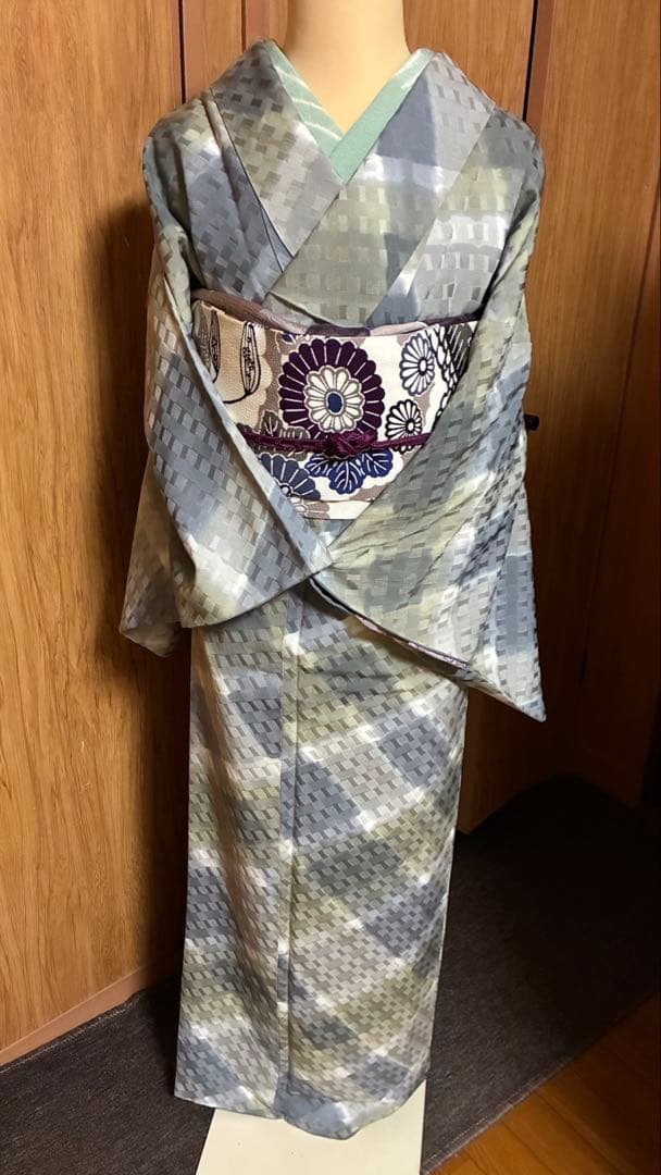 ◆着物　正絹　小紋　丈長め　　　　　　今月のお勧め♪