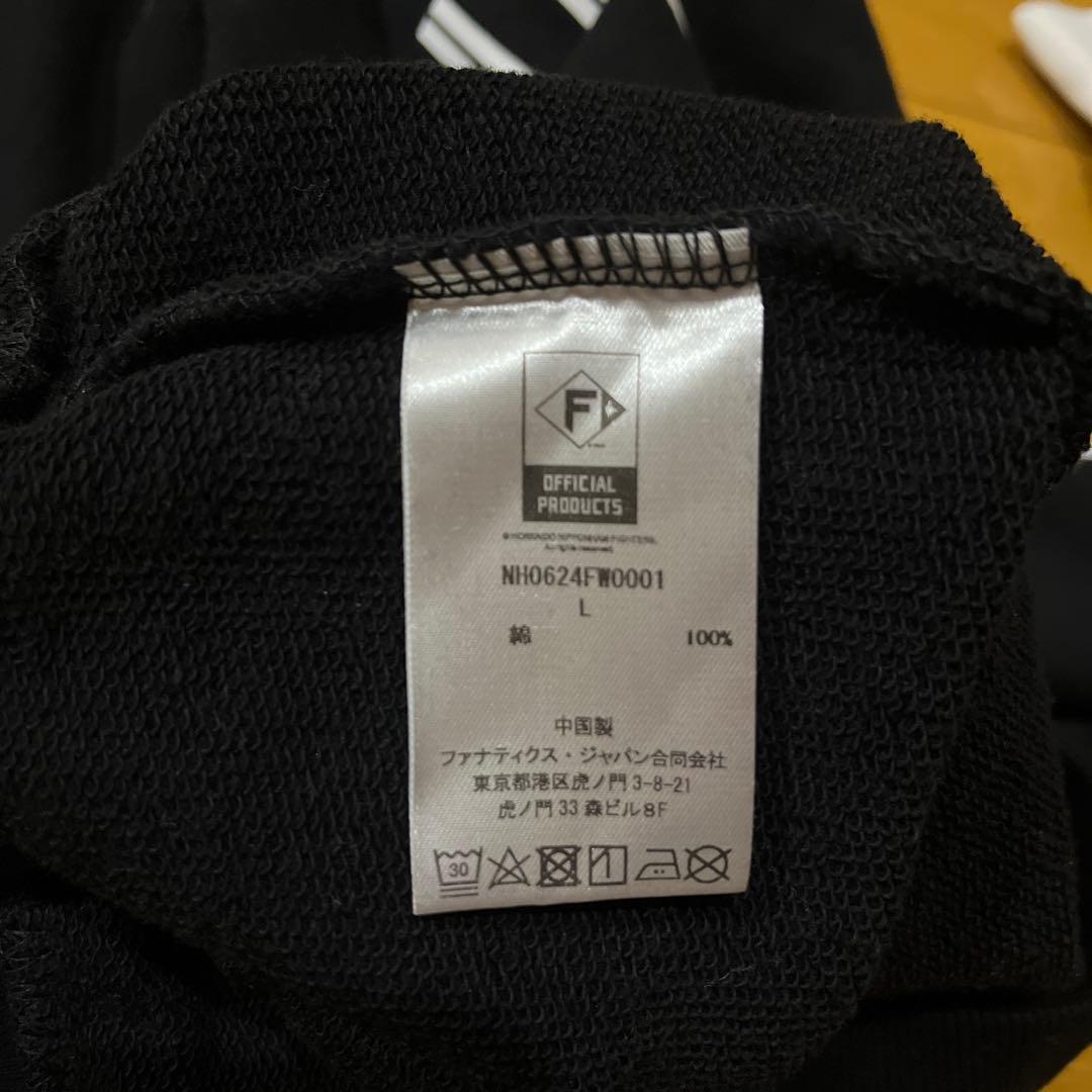 限定品北海道日本ハムファイターズ　ロゴ 箔プリントフーディー（新庄 剛志 #1）