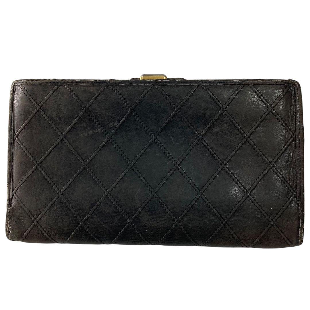 シャネル CHANEL ビコローレ 長財布 折財布 ココマーク