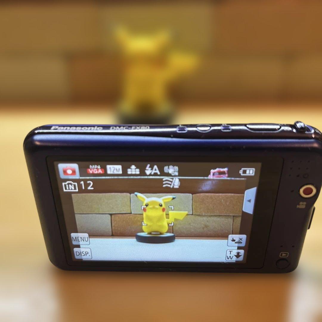 デジカメ LUMIXパナソニック DMC-FX80 水色