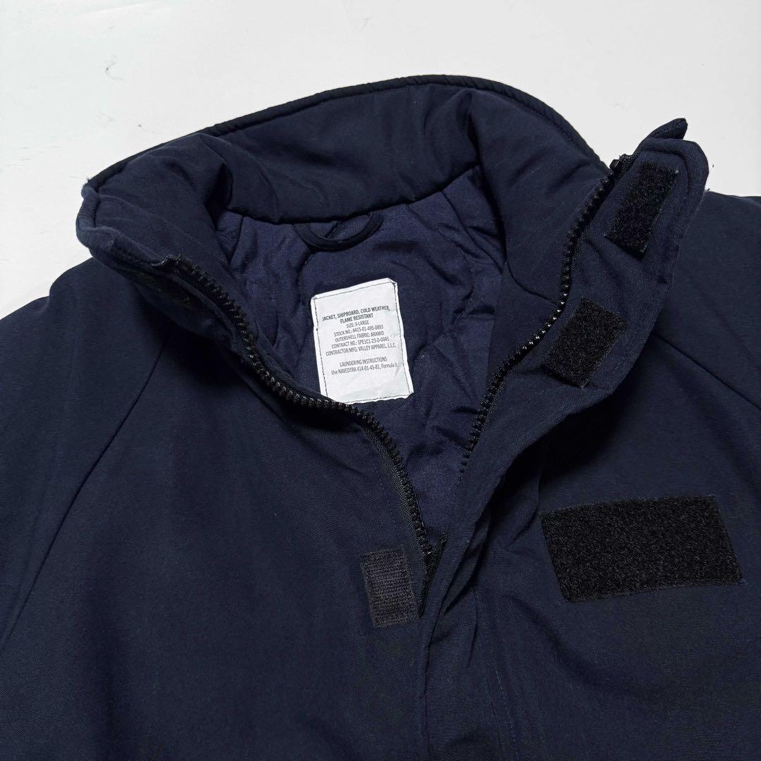 【US NAVY】アメリカ海軍 シップボートジャケット アラミド ミリタリー 紺