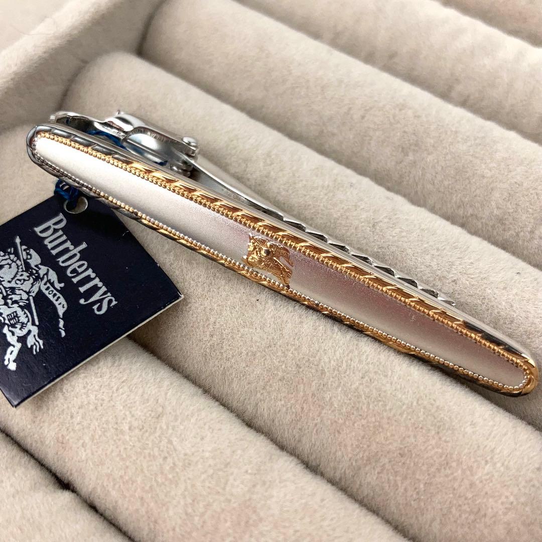 未使用品 バーバリー ネクタイピン シルバー925 Burberry シーホース