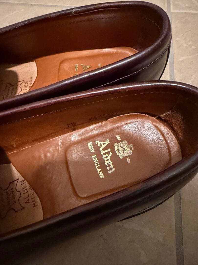 Alden オールデン　コードバン　ローファー　バーガンディ