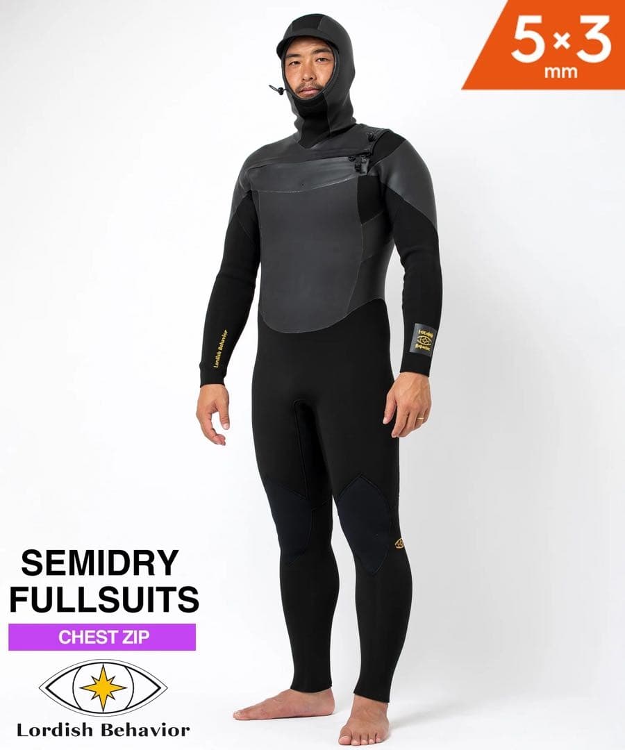 Z*様 Lordish Behaviorセミドライフルスーツ5×3 mm フード