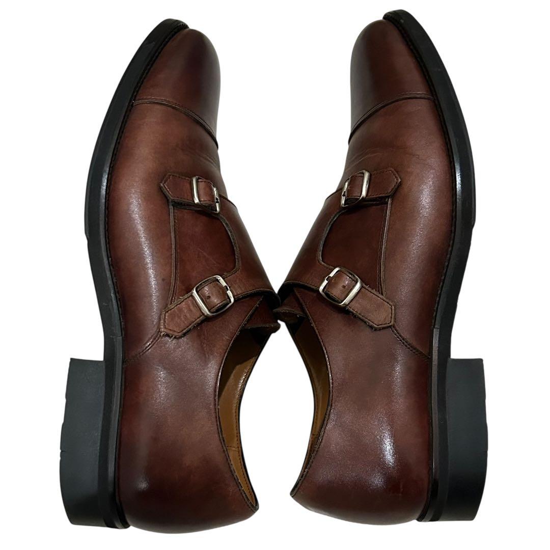 ASICS RUNWALK 革靴　ダブルモンクストラップ　ブラウン